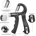 Adjustable Hand Gripper 10kg-40kg ABS Orange Black