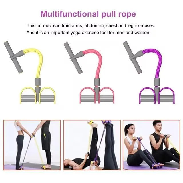 Pink Portable Resistance Band for Home Gym Workout