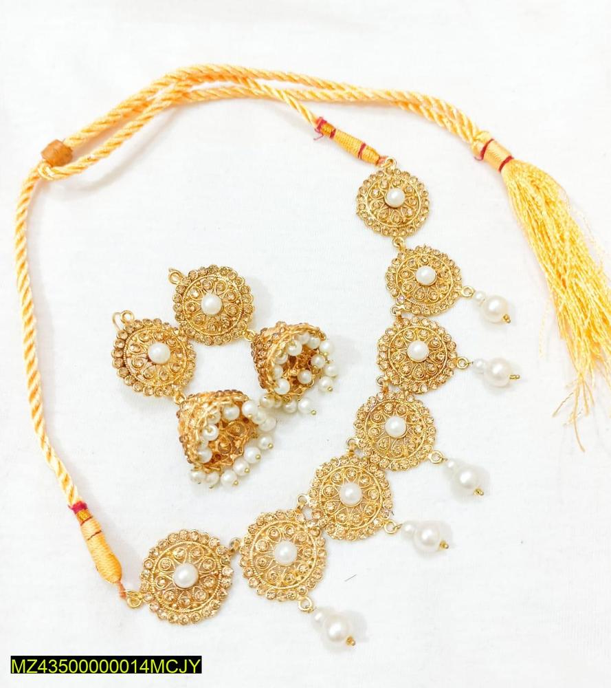 Gold Plated Choker Set for Bridal Wear