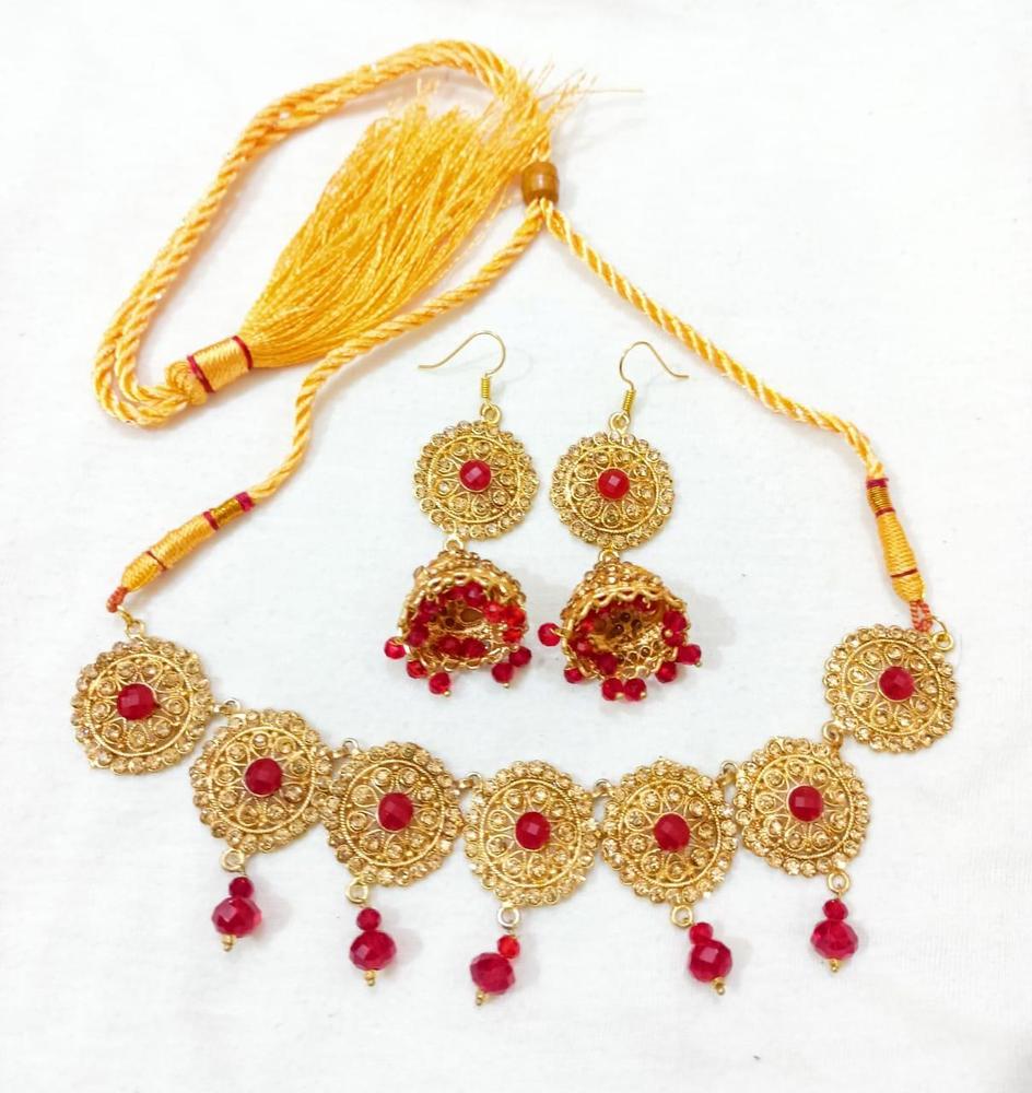 Gold Plated Choker Set for Bridal Wear