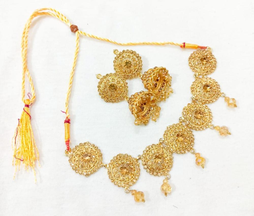 Gold Plated Choker Set for Bridal Wear