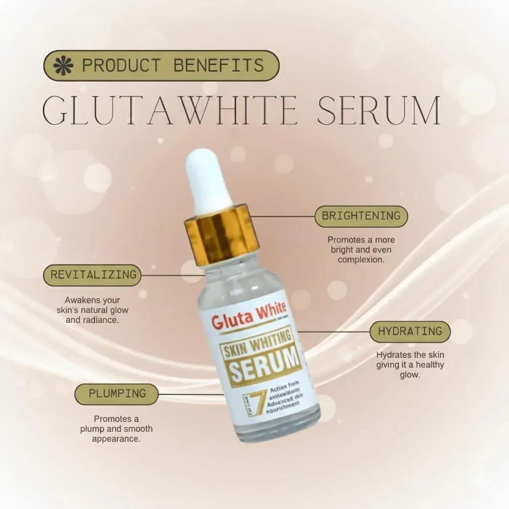 Gluta White Serum 50ml Matte Skin Brightener for All Skin Types