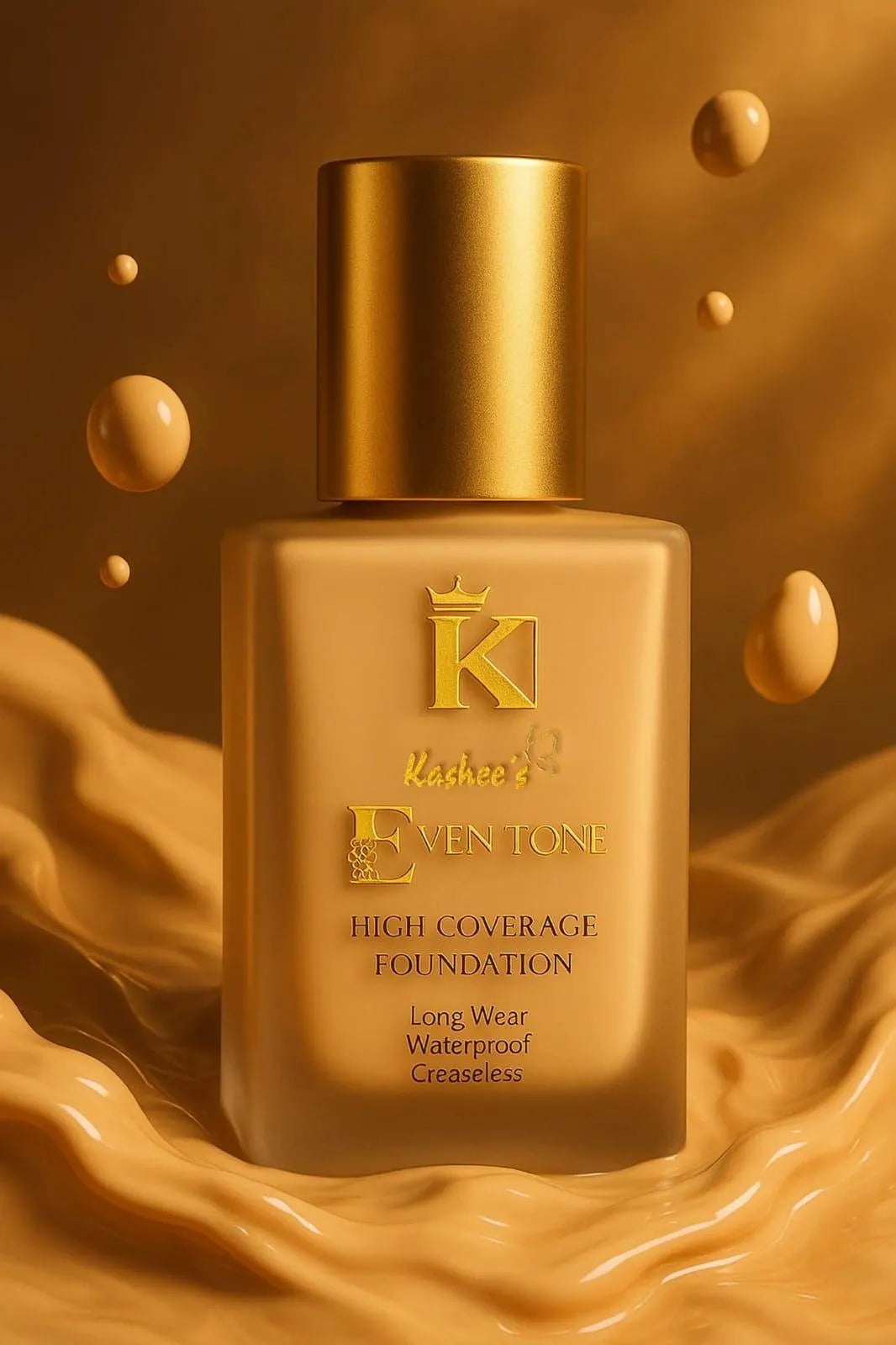 Kashees High Coverage Foundation Waterproof Long Lasting 15 Ml