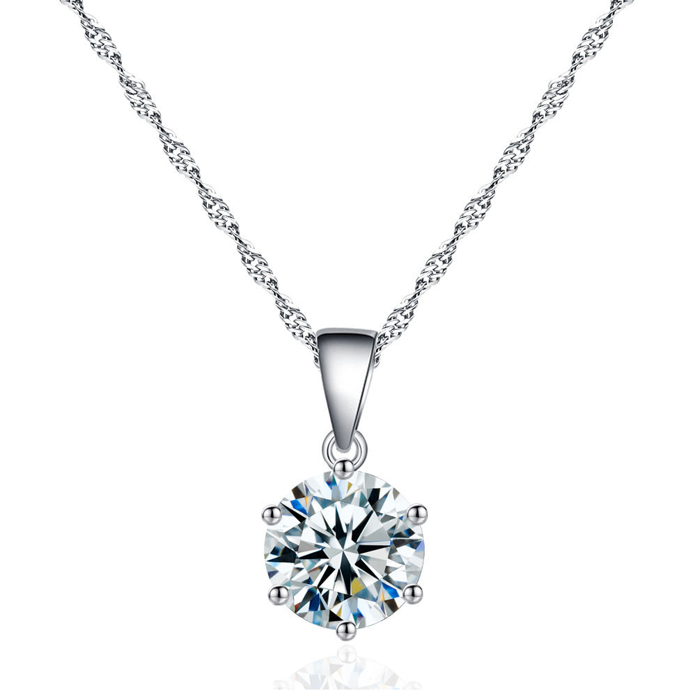 Korean Style Zircon Stone Bridage Set Silver