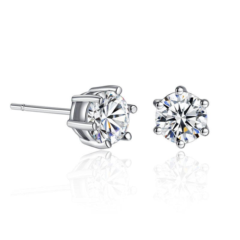 Korean Style Zircon Stone Bridage Set Silver