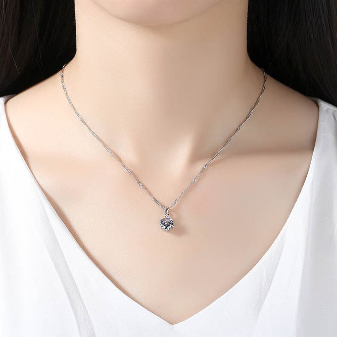 Korean Style Zircon Stone Bridage Set Silver