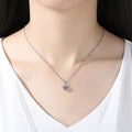 Korean Style Zircon Stone Bridage Set Silver
